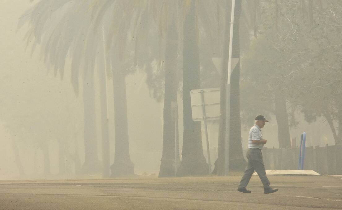 It's been super smokey in Wingham for the last few weeks. Photo: Scott Calvin