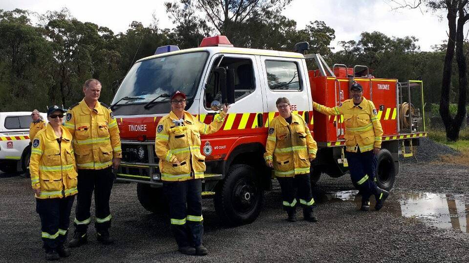 Julie and John McMahon, Mel Callinan, Leanne Bennett and Cory Scott are now trained firefighters and ready for action. Photo supplied