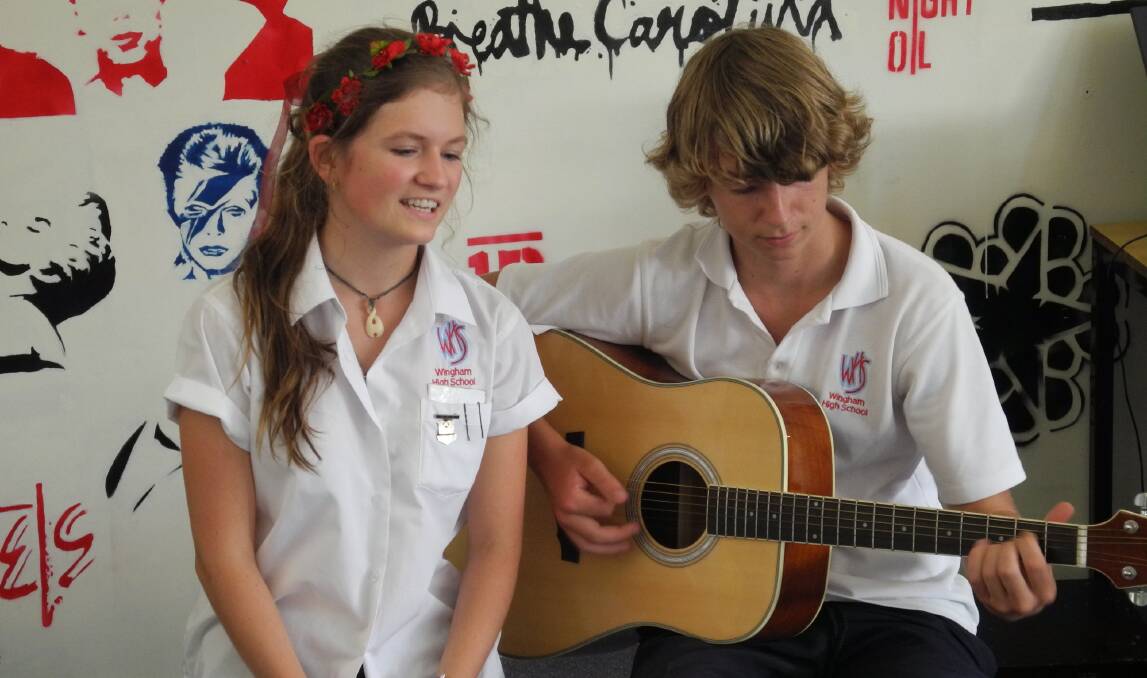 Grace and Jai are very much in demand on the Wingham music scene