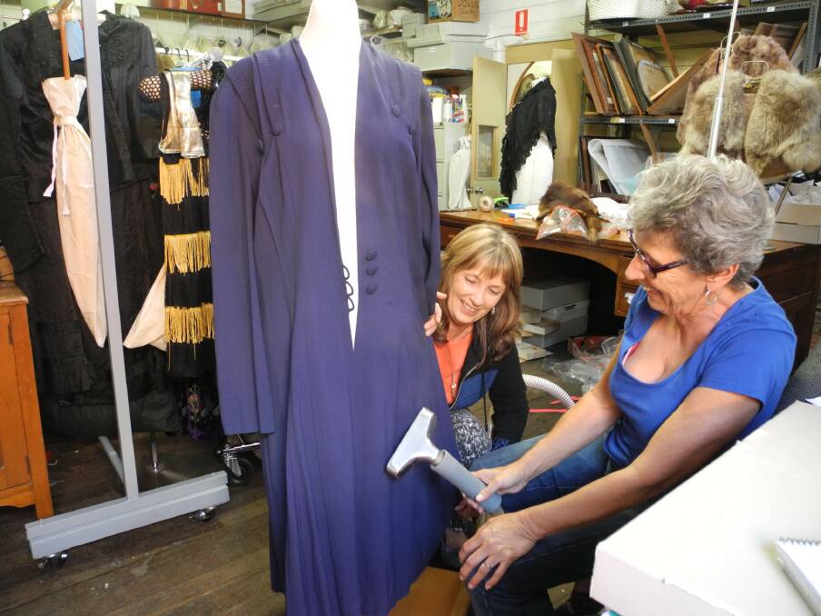 Thanks to Ashlea Road Boutique museum volunteers can steam the historical garments much quicker