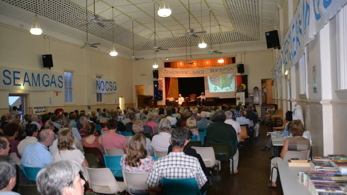 More than 300 people attended John Fenton's talk in Wingham