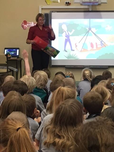 Nikki Lee reading Mildred Makes a Difference at Glen Innes Public School.