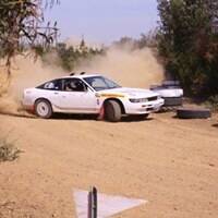 David Darby and Shane Griffis take on last year's event in their Nissan 180 SX. Photo: Grant McQuillan.