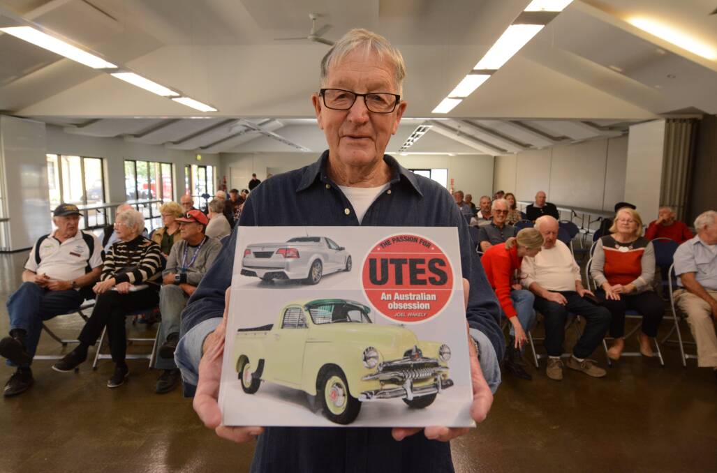Aussie classic: Joel Wakely launched his new book at Harrington Library and will be at Wingham Library on September 13. Photo: Scott Calvin.