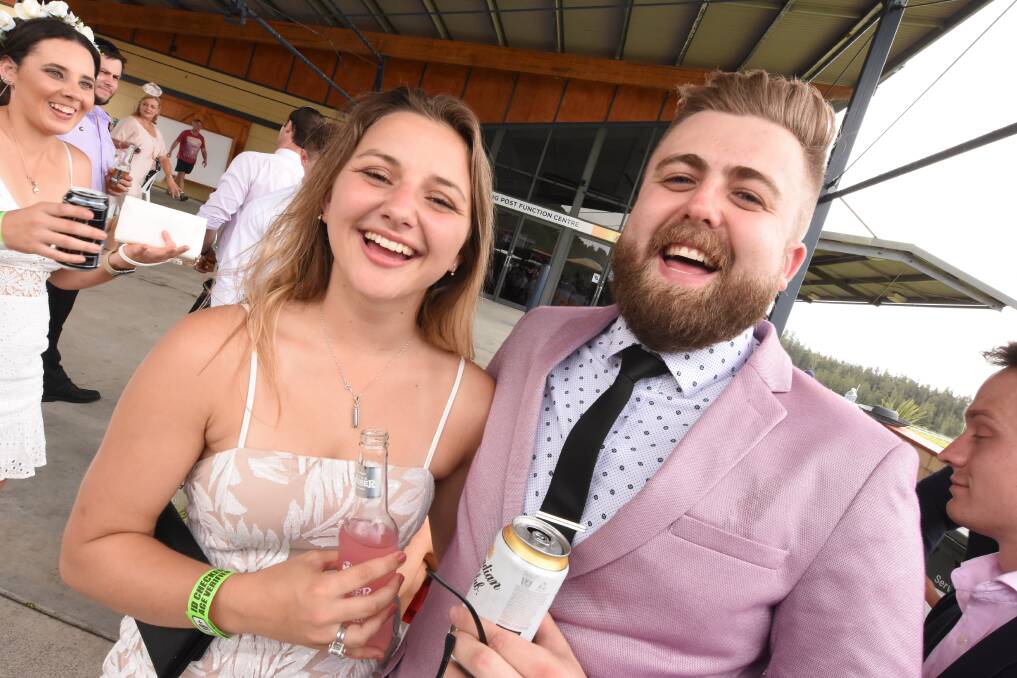 Glitz and glamour: Maddy Piercy and Billy Outrim soaked up the atmosphere at Manning Valley Race Club's 2018 Melbourne Cup event. Five races will be contested at this year's event. Photo: Scott Calvin.