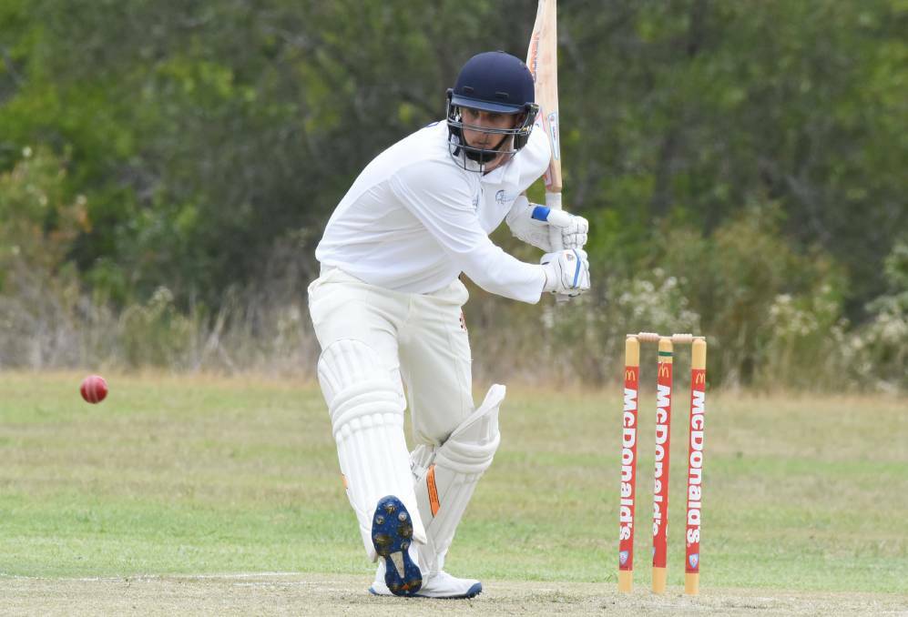 Wingham's Ben Scowen made a triumphant return to cricket in round three when he smashed 96 runs. This is the highest individual score of the season so far. 