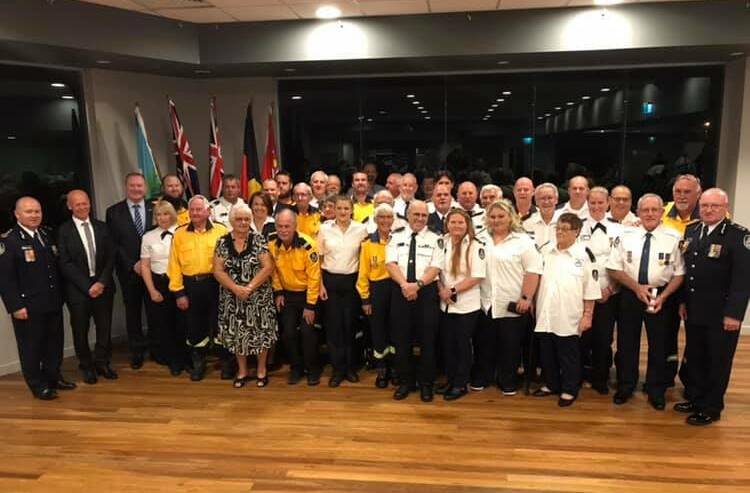 Rural Fire Service volunteers were awarded with long service and national medals. Photo: supplied.