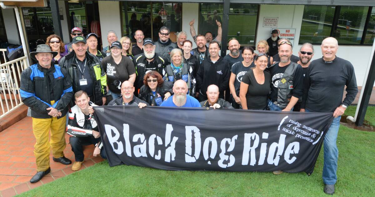 Participants in the 2017 Black Dog Ride.