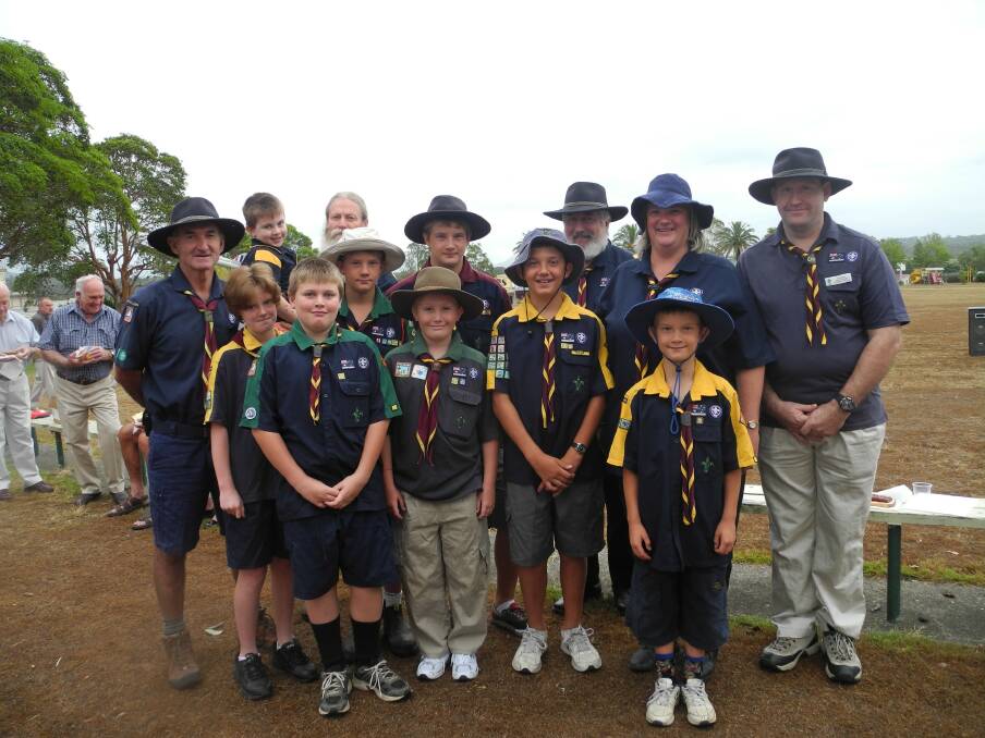 Some of the members of 1st Wingham Scout Group