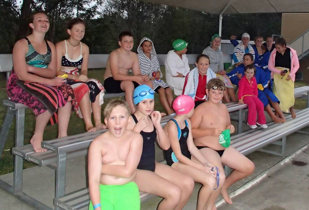 Wingham swimming club members await marshalling for their events at the club night. New members are more than welcome to come and join in the fun atmosphere at the club nights